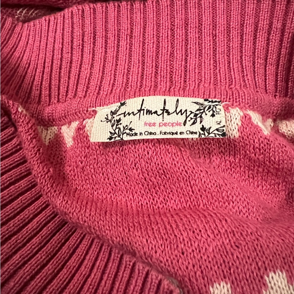 Free People Pink Patterned Bodysuit - Picture 8 of 9